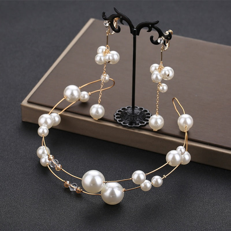 Handmade Bride Pearl Headpiece