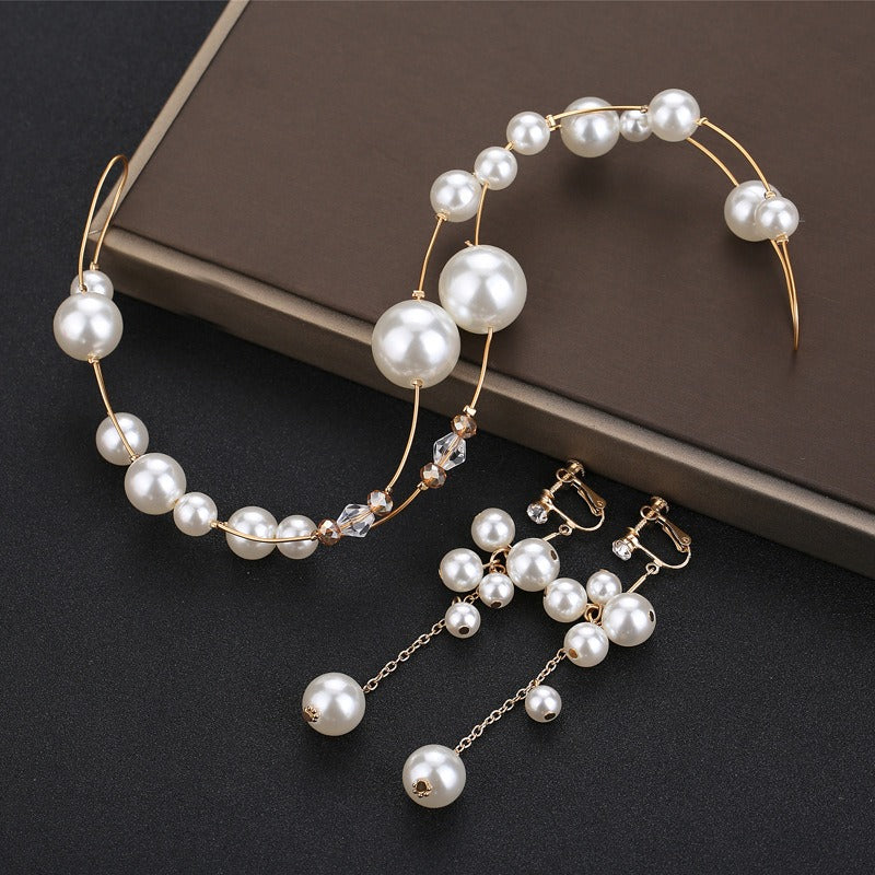 Handmade Bride Pearl Headpiece