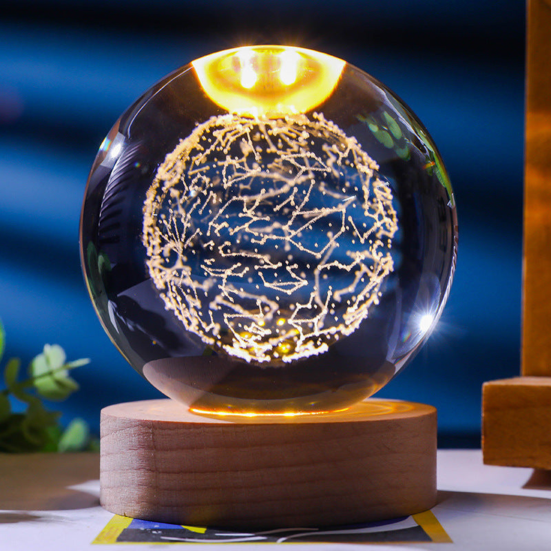 Sterrenhemel 3D Kristallen Bol Ornament