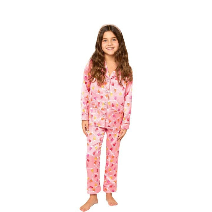 Ouder-kind kerst pyjamaset