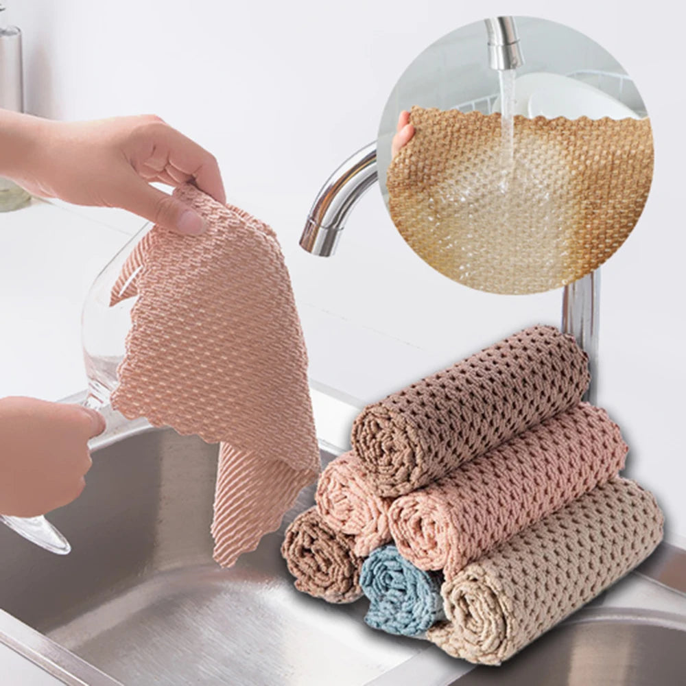 Absorbent Microfiber Kitchen Towels