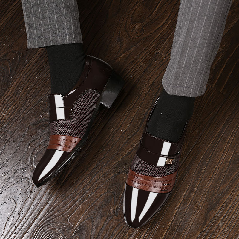 Heren leren formele schoenen