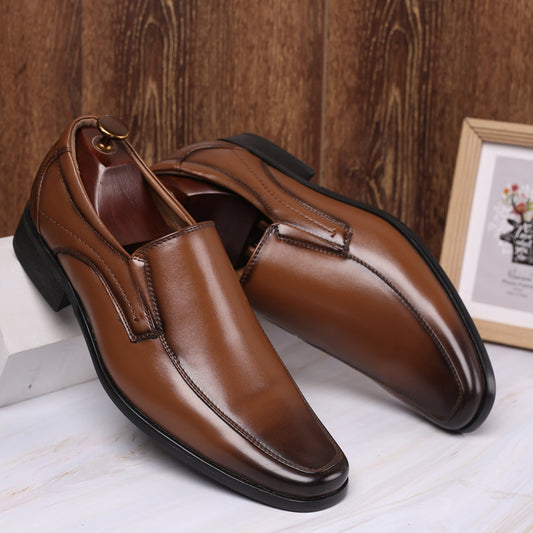 Gepolijste leren herenschoenen