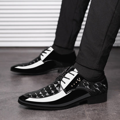 Bright Leather Business Shoes