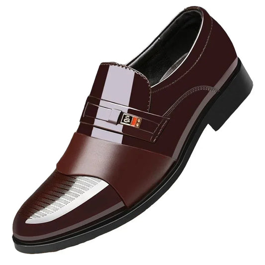 Heren leren Oxfords
