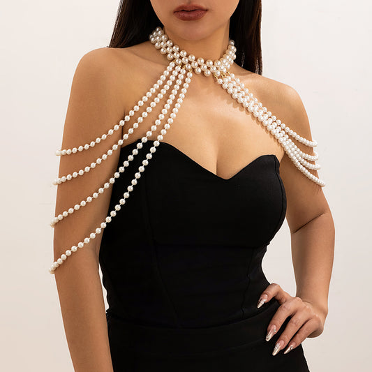 Sexy parel bikini body ketting