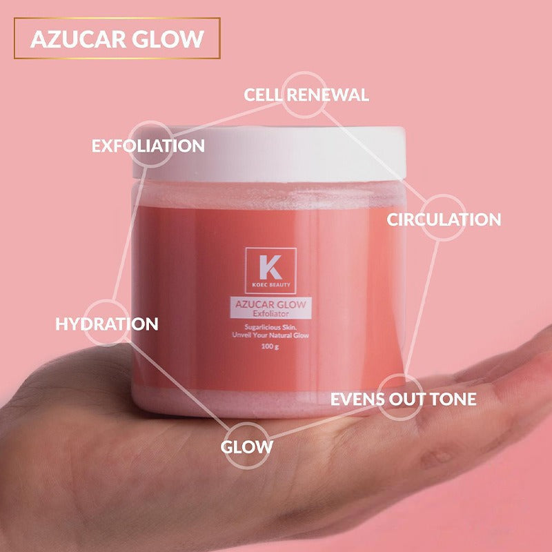 Gezichtssuikerscrub-exfoliant