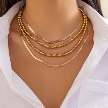 Hip-Hop Chain Necklace Set