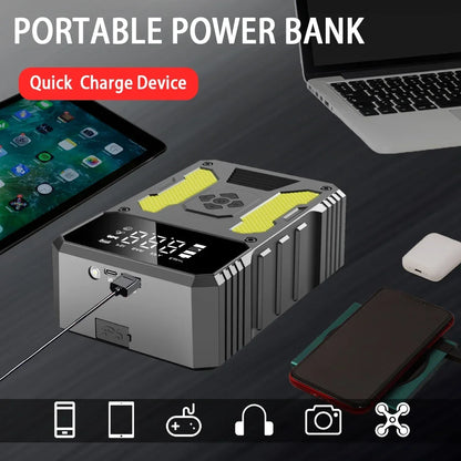 12V Auto Jump Starter with Air Compressor