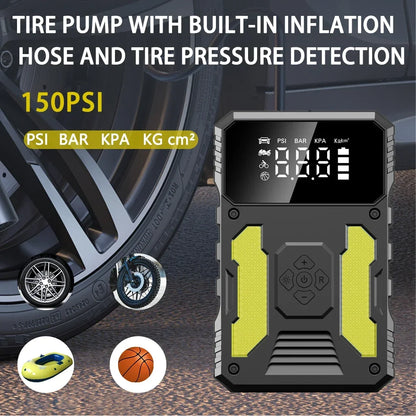 12V Auto Jump Starter with Air Compressor