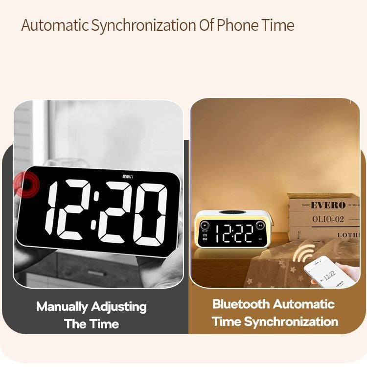 Wireless Charging Bluetooth Clock