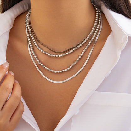 Hip-Hop Chain Necklace Set