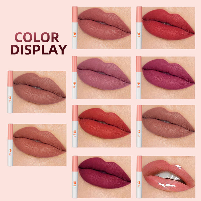 Matte fluwelen lippenstiftset