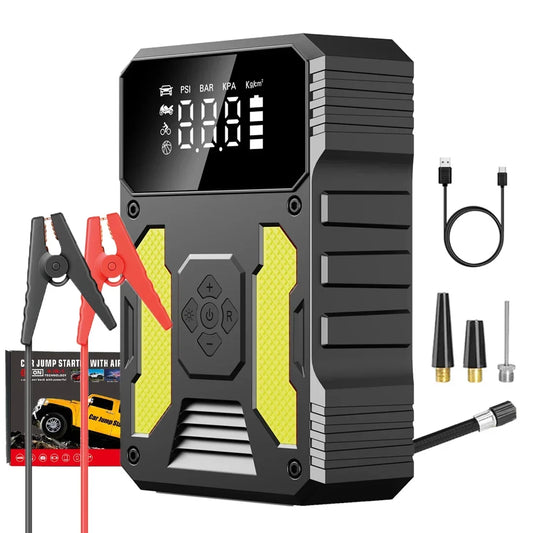 12V Auto Jump Starter with Air Compressor