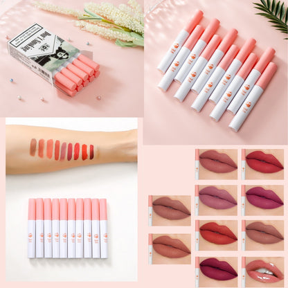 Matte fluwelen lippenstiftset