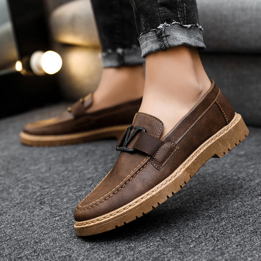 Britse stijl casual leren schoenen