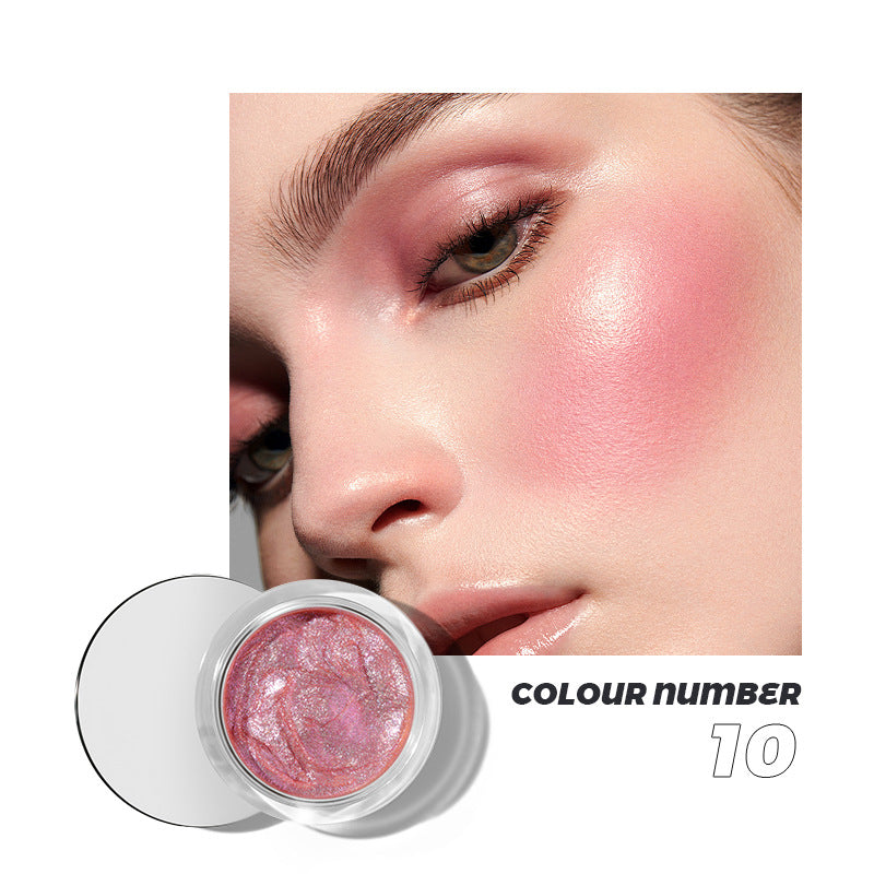 10-kleuren vloeibare blush en oogschaduw
