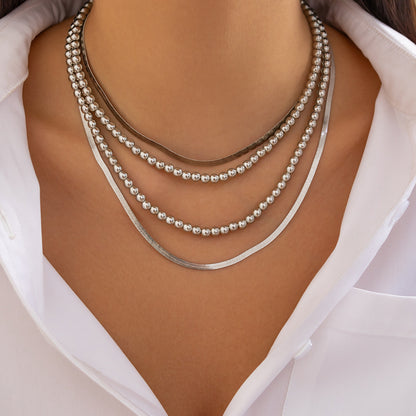 Hip-Hop Chain Necklace Set