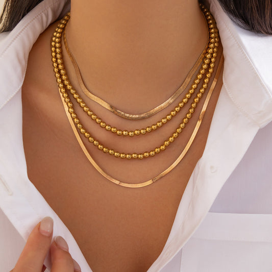 Hip-Hop Chain Necklace Set