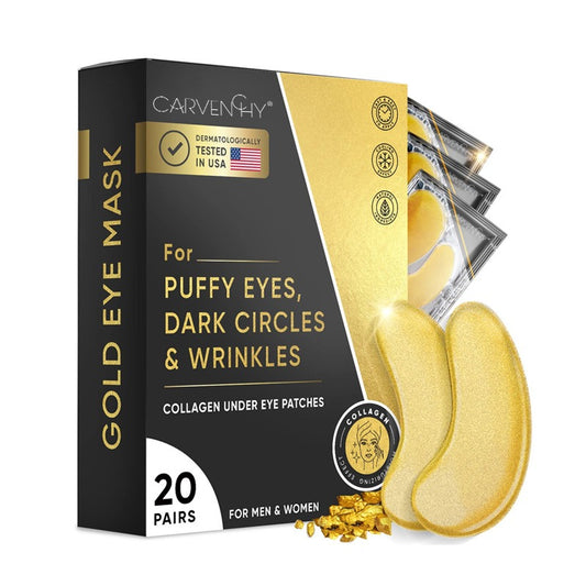 Gouden oogmasker voor donkere kringen