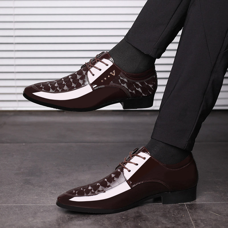 Bright Leather Business Shoes
