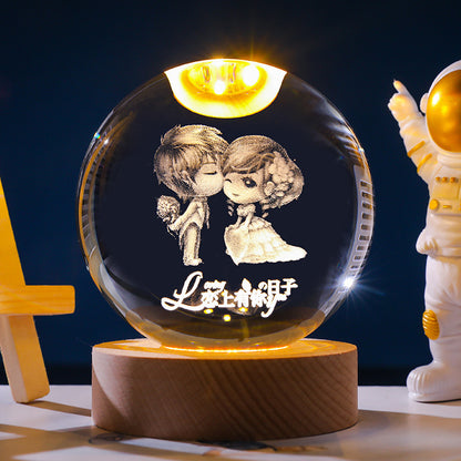 Sterrenhemel 3D Kristallen Bol Ornament